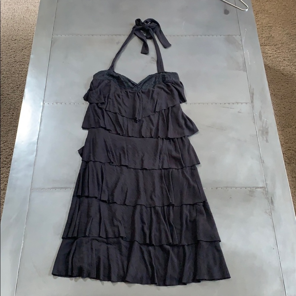 Guess black halter dress